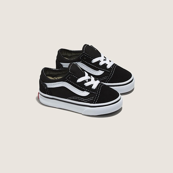 Vans Kids Black and White Classic Sneakers - Picture 7 of 10